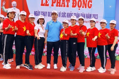 Mầm non Hoa Sen- Tư Nghĩa hưởng ứng ngày chạy Olympic vì sức khỏe toàn dân năm 2023 do Huyện phát động ngày 18/03/2023